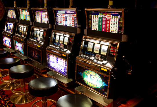 Slot machine in casino